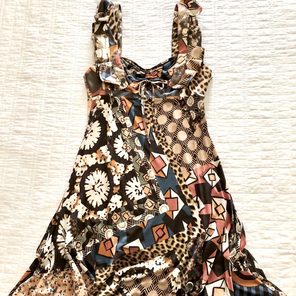 Just Cavalli Mixed Pattern Dress